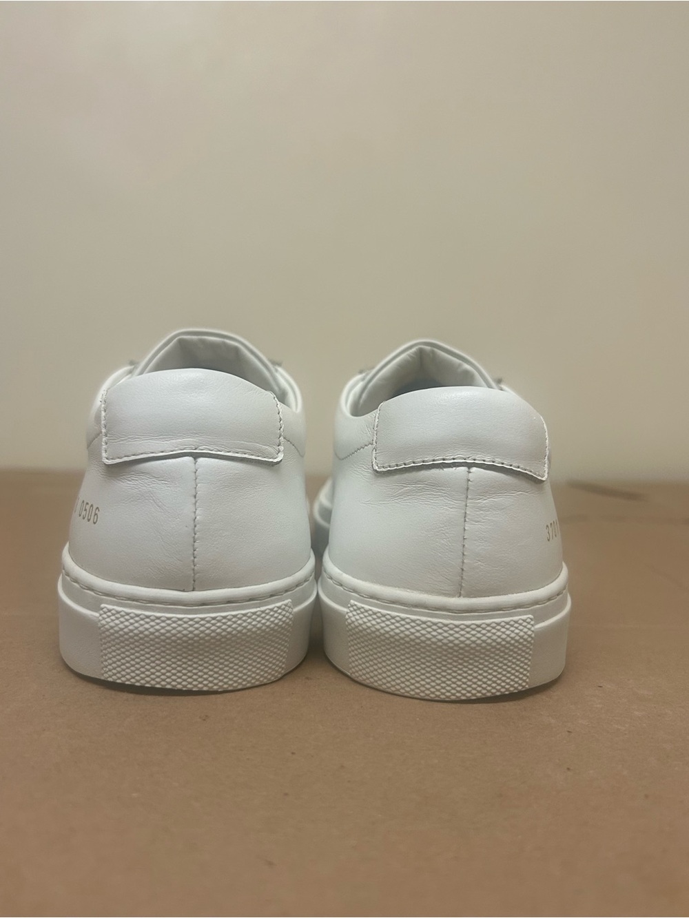 Common Projects White Leather Low-Top Sneakers. - Picture 8 of 9